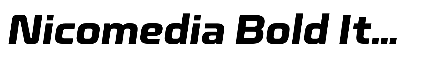 Nicomedia Bold Italic